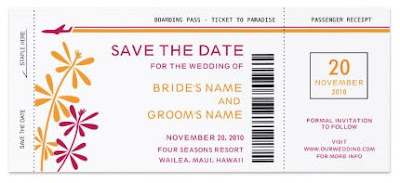 Boarding Pass Wedding Invitations on Boarding Pass Save The Date Invitations Invitation