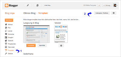 Halaman Template Blogger