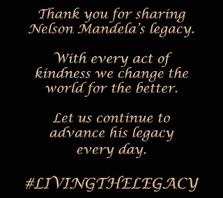 Staying Alive is Not Enough :Thank you for sharing Nelson Mandela’s legacy. With every act of kindness we change the world for the better. Let us continue to advance his legacy every day. #LivingTheLegacy