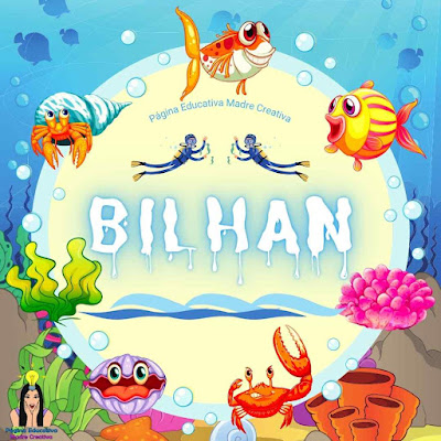 Pin para niños Nombre Bilhan para imprimir