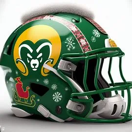 Colorado State Rams Christmas Helmets
