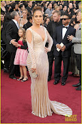 Jennifer Lopez shines on the red carpet at the 2012 Oscars held at the .