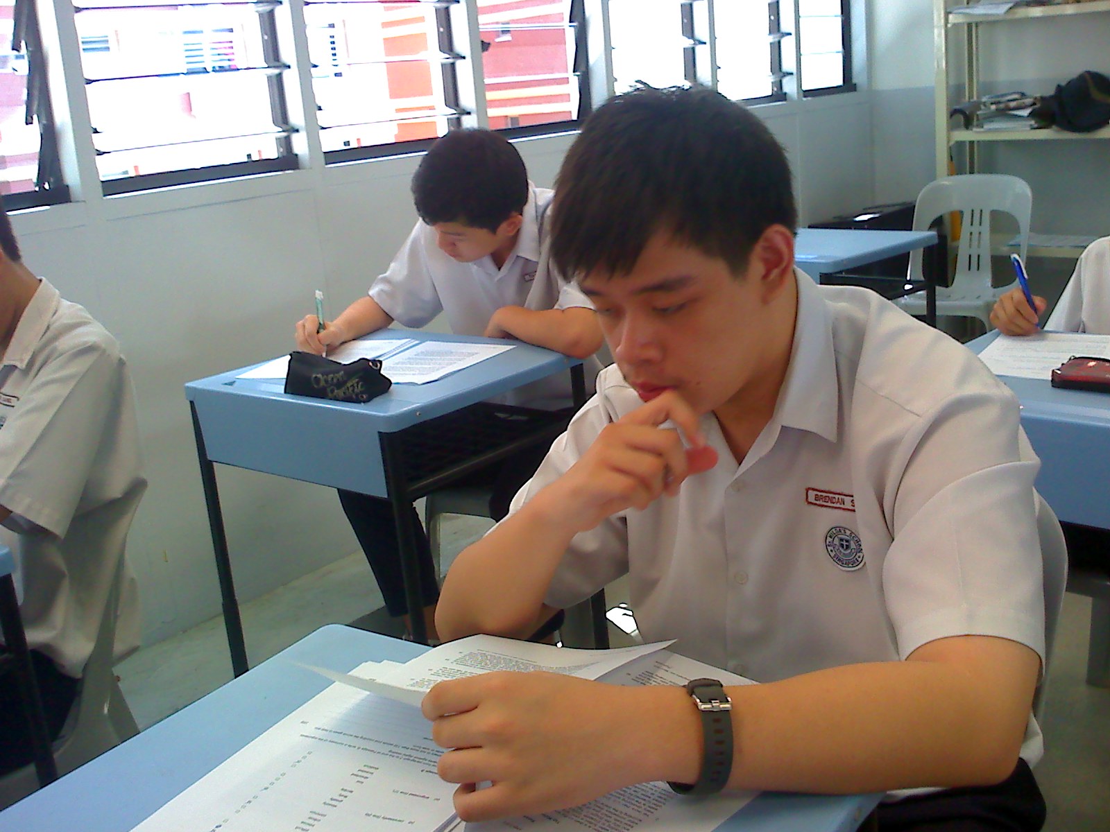 he is on 12 July 2010, Monday sitting his final English Language Paper ...