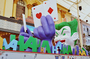 Gold Coast, 29 Desember 2012. Kereta Joker saat parade karakter Warner Bros . (dsc )