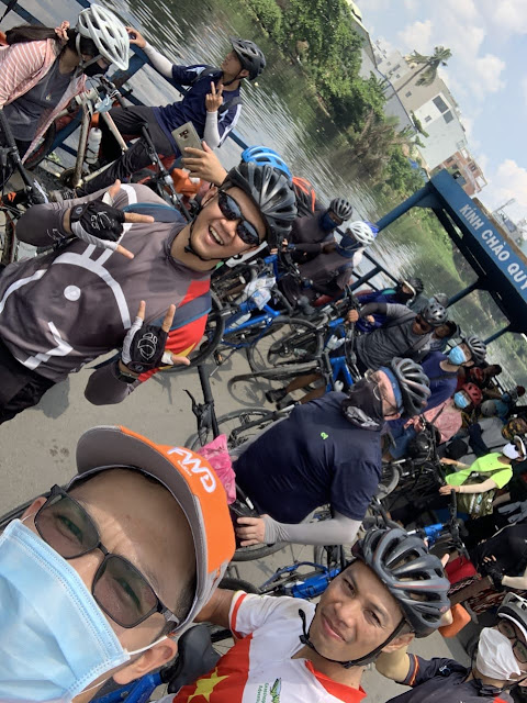 Selfie as we cross the Saigon River on the Mieu Noi ferry, Go Vap District, HCMC