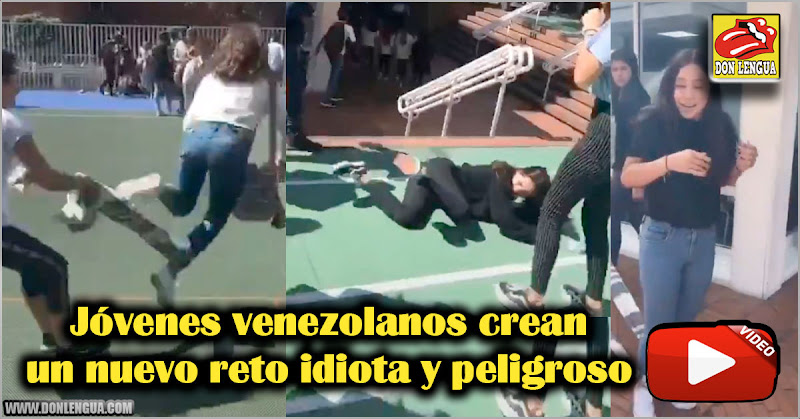 Jóvenes venezolanos crean un nuevo reto idiota y peligroso