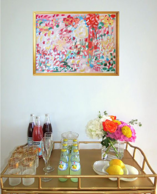 styling a beverage cart tea cart entertaining