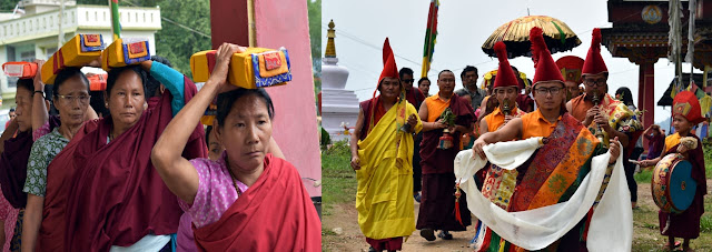 Nagar parikrama by Buddhist monk