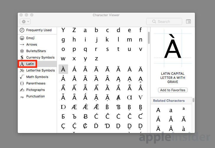 How To Type Accented Letters In Macos