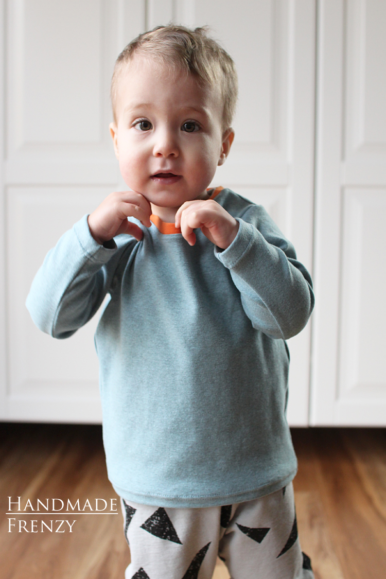 Brindille & Twig Cuff Pants + Titchy Threads Rowan Tee // Sewing For Boys