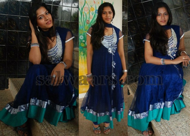 Meenal in Bright Salwar Kameez