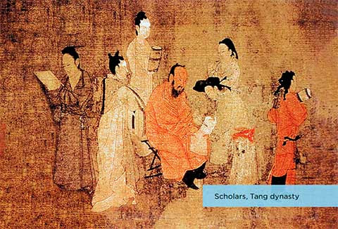Scholars, Tang dynasty