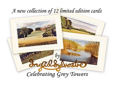 North East artist Ingrid Sylvestre Cards celebrating Grey Towers Nunthorpe Cleveland UK