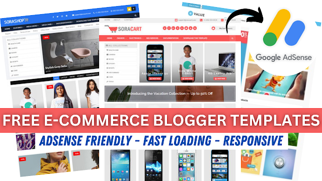 3 Best Ecommerce Blogger Templates - Free Download