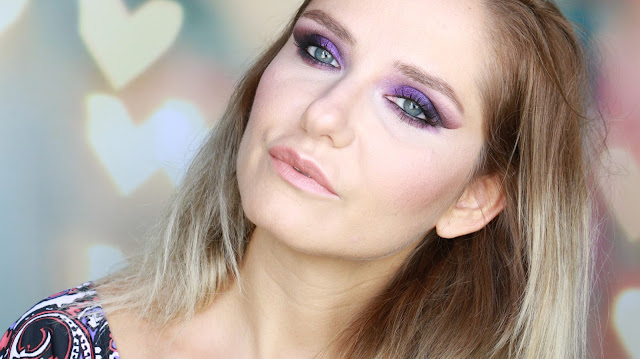 makyaj uygulamaları, youtube videoları, purple eye makeup, 