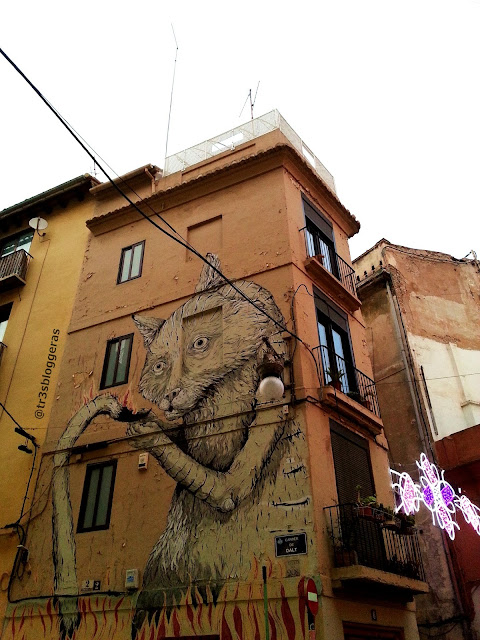 Street Art, Arte Urbano, Barrio El Carmen, Gato ESCIF