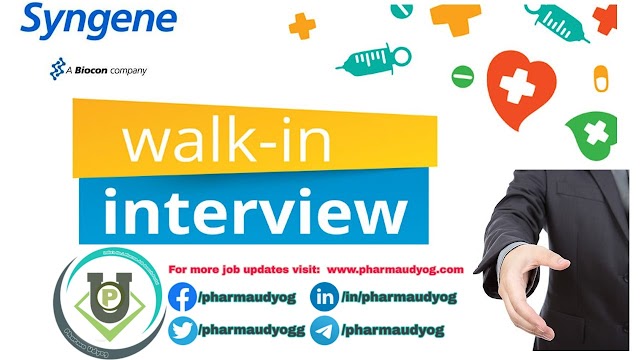 Syngene | Walk-in for QC on 29 Feb 2020 | Bangalore