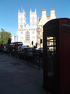 Traffic at Westminster abbey