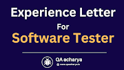 Experience Letter For Software Tester ,Developer , Manager