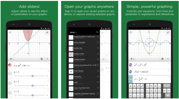 تطبيق Desmos Graphing Calculator لحل المسائل الرياضية و المعادلات و الرسم البياني