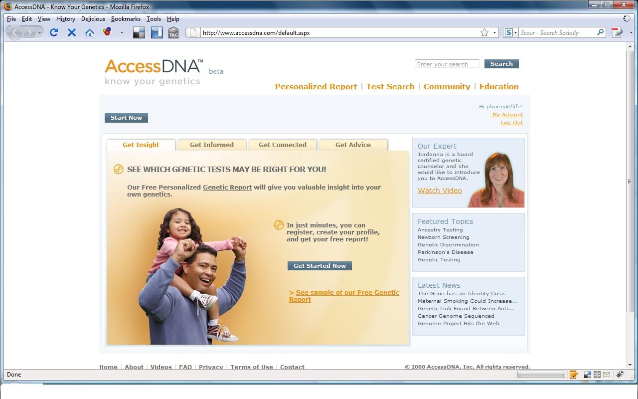 Review of AccessDNA.com by Phoenix2Life