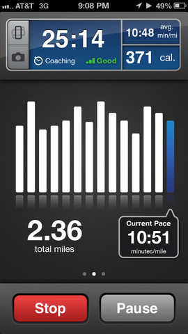 Runkeeper screen