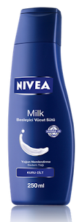 nivea milk besleyici vücut sütü