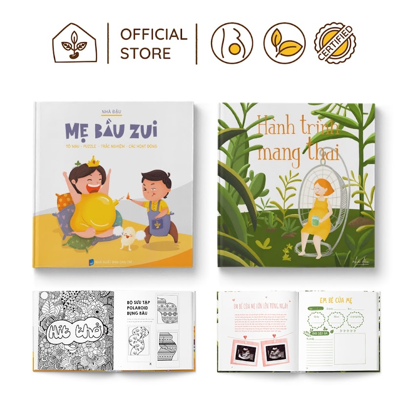 [A116] Activity book - Combo sách thai giáo trong tam cá nguyệt thứ 2