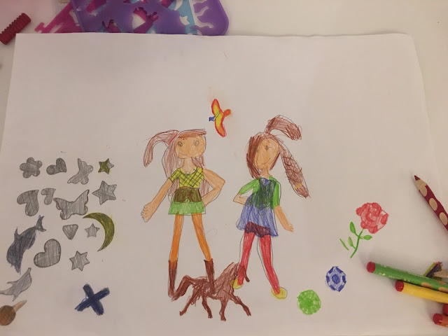 Sasha's picture of two teenage girls