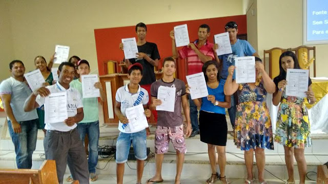 Prova do Livro Viva Com Esperança do Clube de Jovens Unidos Em Cristo de Itacarambi-MG