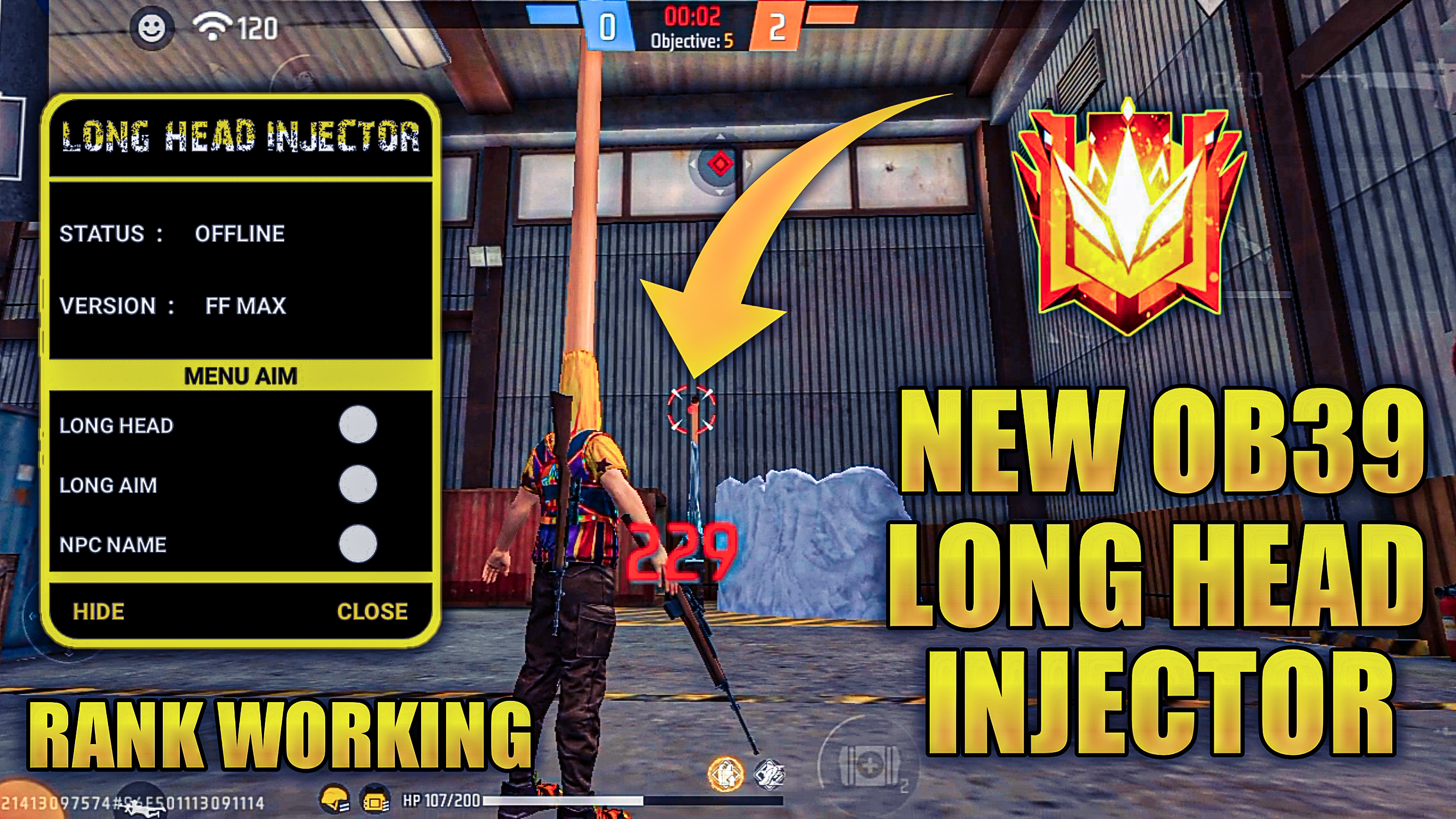 OB40 Update Long Head Injector // Long Head Injector FF And FF Max // All  Ser Working