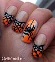 http://gelicnailart.blogspot.se/2013/11/halloween-spider-funky-french.html