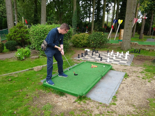 In October we played Crazy Golf Pool at Krazy Golf Lydney in the Forest of Dean