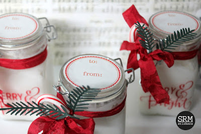 SRM Stickers Blog - Vinyl Over Glass By Shantaie Fowler - #christmas #gift #jar #vinyl #DIY