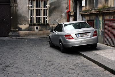 Prague - Mercedes C and Prague backstreet