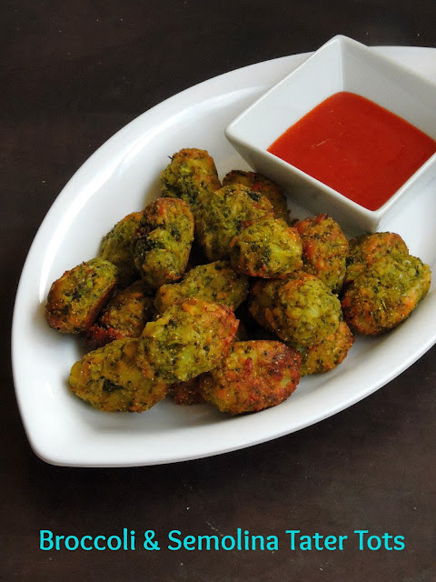 Broccoli & Semolina Tater tots