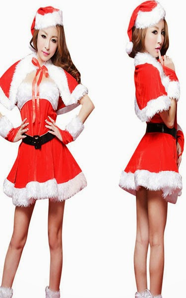 Christmas Lingerie Party Dress Sexy Cute Santa