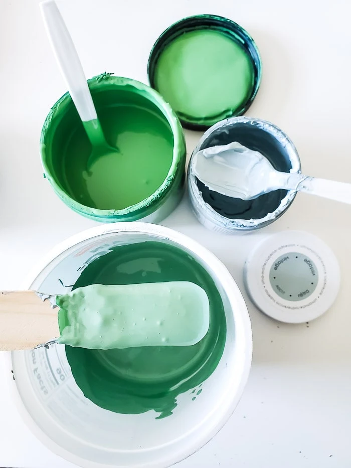 mixing paint for a new color