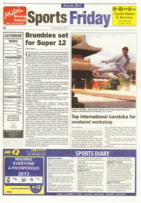 News Articles on Andre Bertel S Karate Do  South African Newspaper Articles