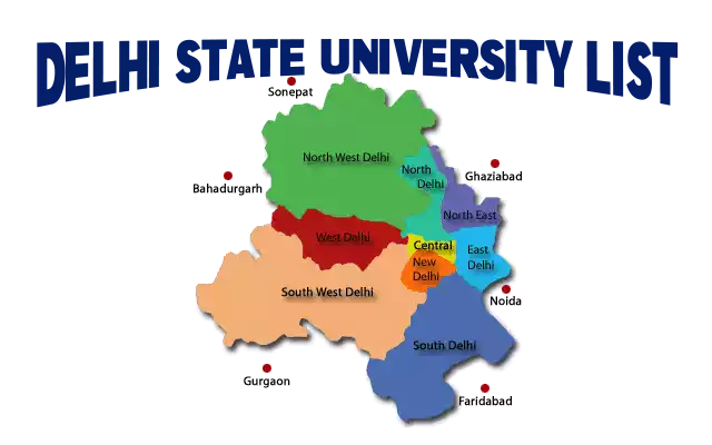 Delhi State All University List.
