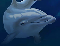 Dolphin from the Dolphins Pearl slot game