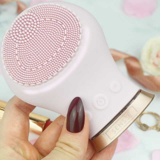 Senssé Pink & Rose Gold Silicone Facial Cleansing Brush Review Lovelaughslipstick Blog