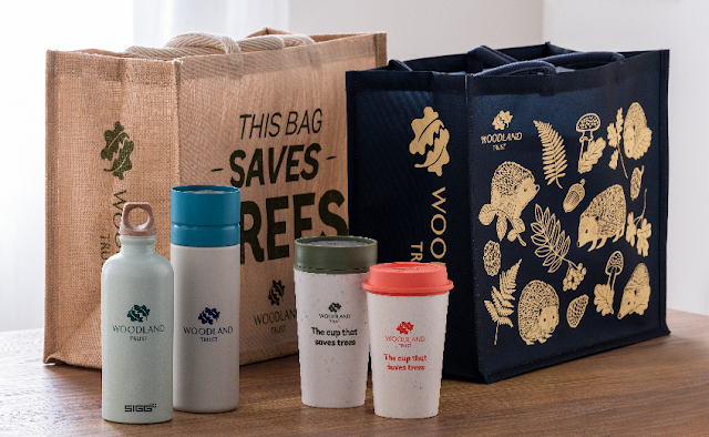 bags and reusable cups