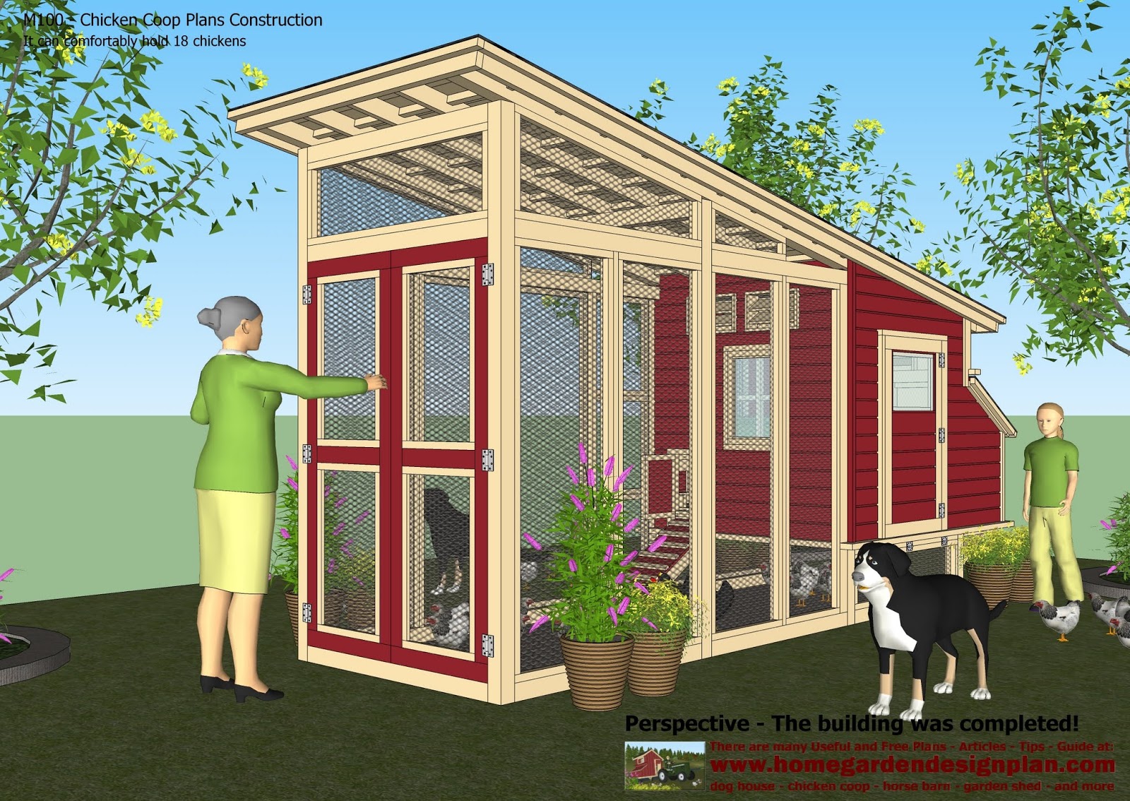 garden plans: M100 - Chicken Coop Plans Construction - Chicken Coop ...