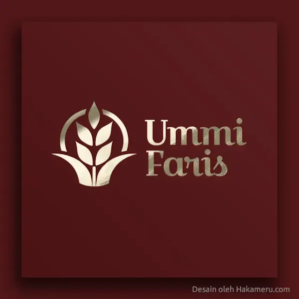 Desain logo untuk UMKM produk kuliner makanan nasi bento - Jasa desain logo online Hakameru.com