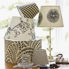  fabric covered lampshades DIY