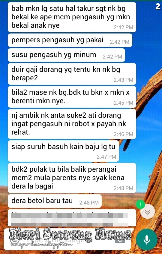 Luahan Hati Seorang Pengasuh