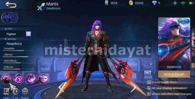 Script Skin Special Martis Mobile Legends Patch Terbaru