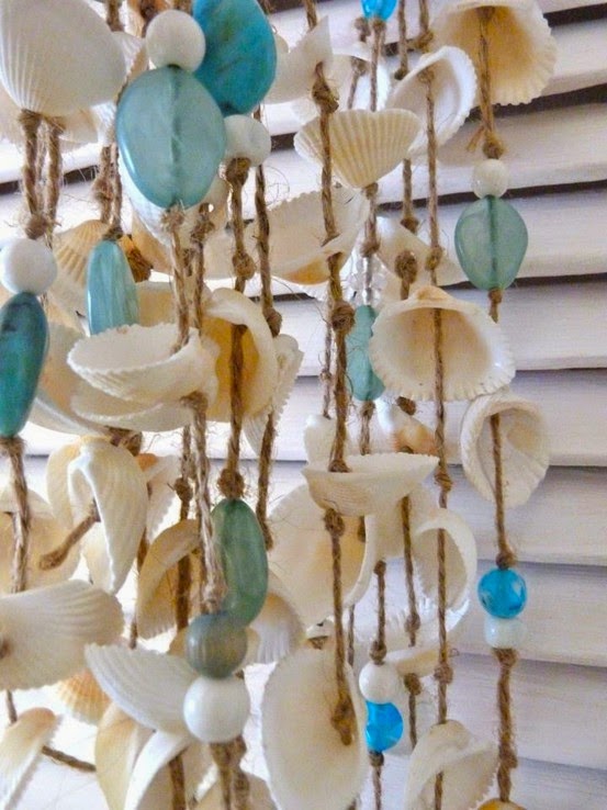DIY Sea Glass and Shell Wind Chime