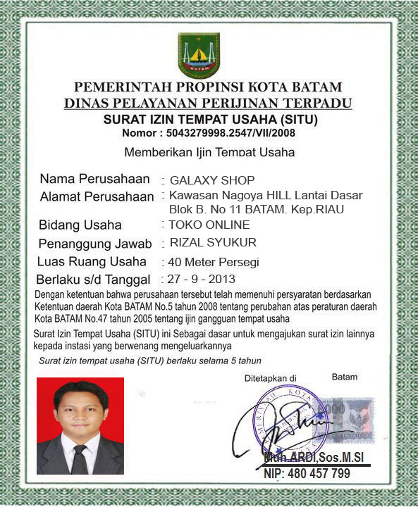 Contoh SITU dan Cara Membuatnya